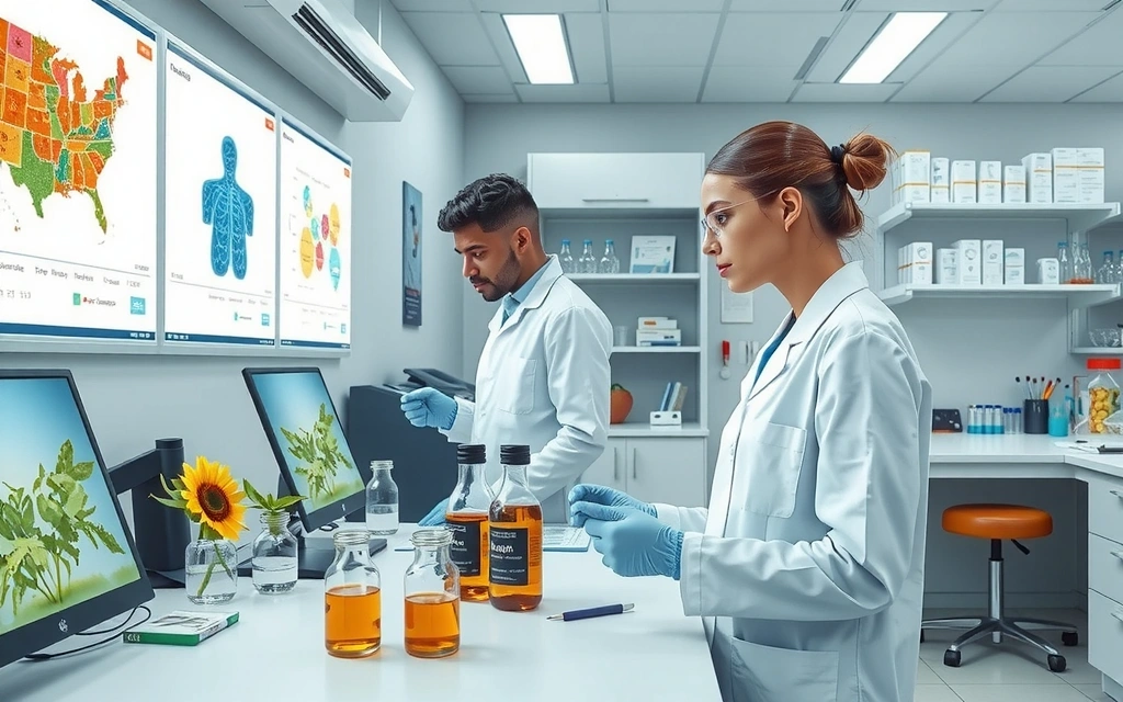 Imagine reprezentând o misiune de cercetare și inovație în sănătate naturală